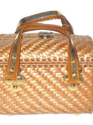 Vintage Rodo Italy wicker box handbag