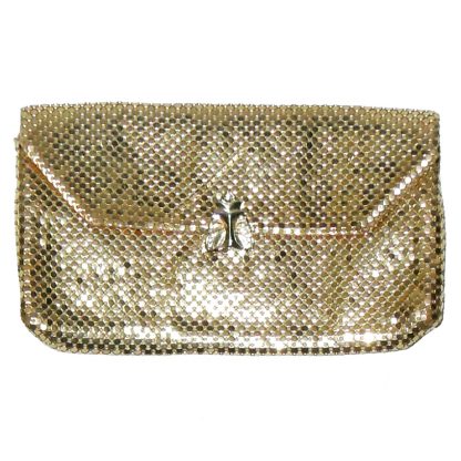 Whiting and Davis gold mesh clutch