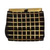 Lewis brown and gold evening clutch bag