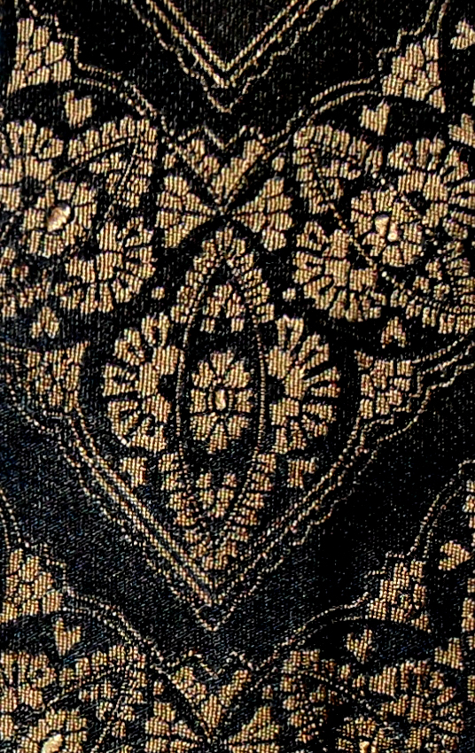 Hardy Amies 1960s silk tie in a dark brown and copper design