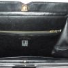 Vintage Dunhill black leather handbag