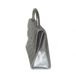 Nouchka Italy silver quilted handbag