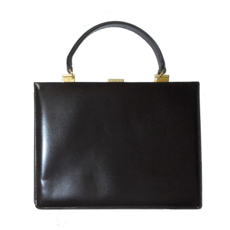 Cosci Italy Dark Brown Leather Handbag | Vintage and Retro Handbags ...