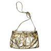 Saks Fifth Avenue gold snakeskin bag