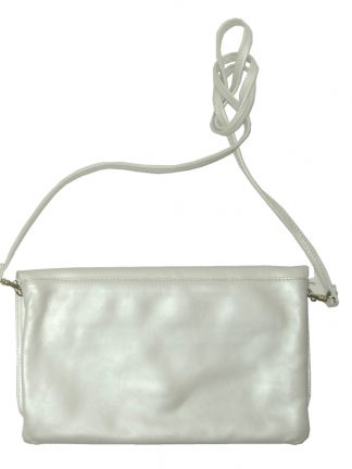 Nicoli Fernando Italy cream leather bag