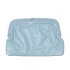 Retro pale blue clutch bag made in Italy