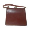 Vintage Bagcraft of London croc front brown leather framed handbag