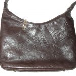 Retro Pinky USA dark brown leather bag