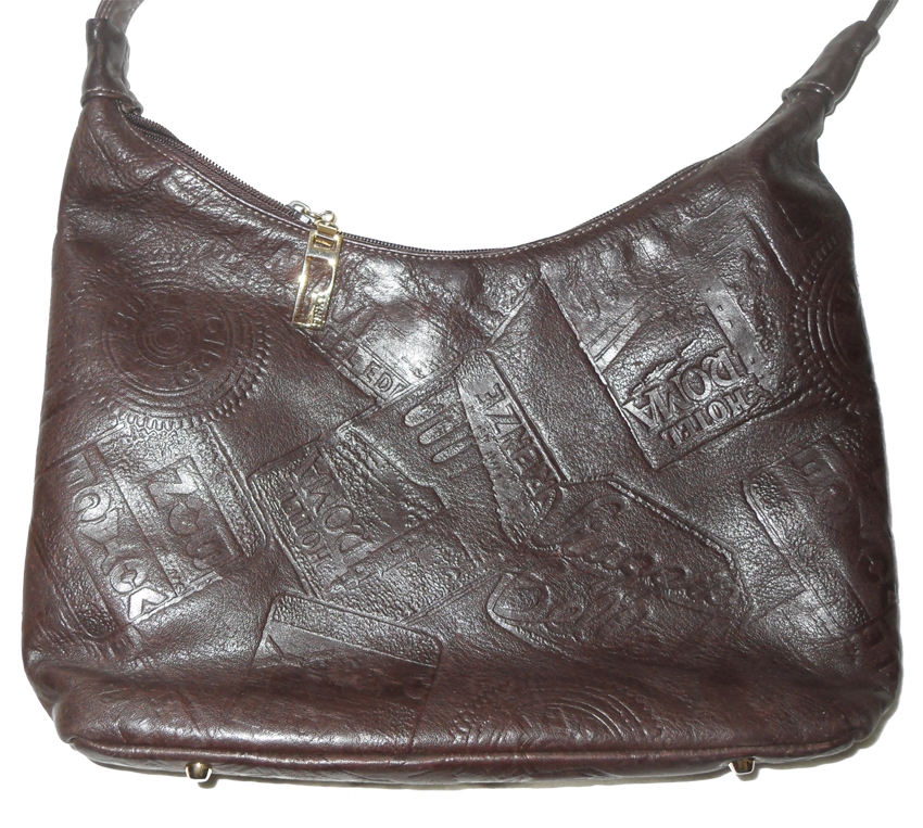 Retro Pinky USA dark brown leather bag