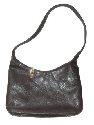 Retro Pinky USA dark brown leather bag