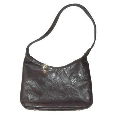 Retro Pinky USA dark brown leather bag