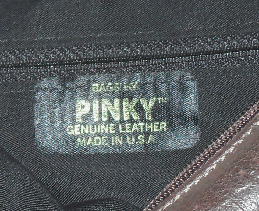 Retro Pinky USA dark brown leather bag