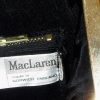 Maclaren large black vinyl framed handbag