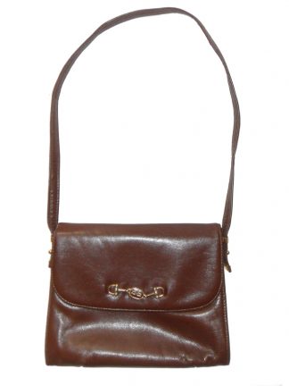 Vintage Harmony brown leather shoulder bag