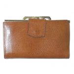 Vintage Lichfield Leather alpine goat leather brown purse wallet
