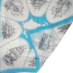 City of Yokohama silk scarf