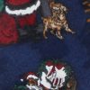 Father Christmas and his dog Hardy Amies silk tie