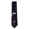 Father Christmas and his dog Hardy Amies silk tie