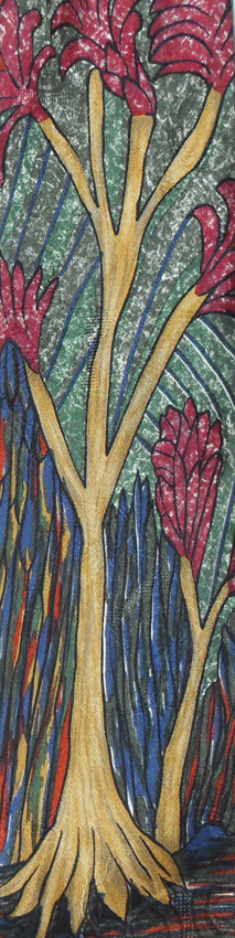 Tree design by Jimmy Pike Michelsons for Harrods silk tie