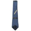 Silk tie with a blue background and a design of scooters by Salvatore Ferragamo