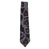 Vibrant designer silk tie on a textured silk background