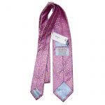 Pink and gold Penrose silk tie