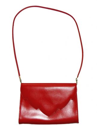 Eros, made in England red leather bag