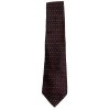 Louis Feraud silk satin tie with small rectangle design