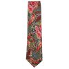 Zegna floral and paisley design silk tie