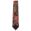 Zegna floral and paisley design silk tie
