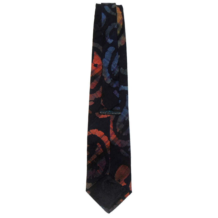 Cotton paisley design batik tie