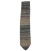 Silk knit tie in shades of brown