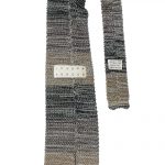 Silk knit tie in shades of brown