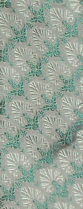 Liberty green and silver textured silk design silk tie