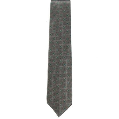 Grès Paris tie with intricate diamond and square design