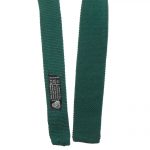 Pure new wool green knit square end tie