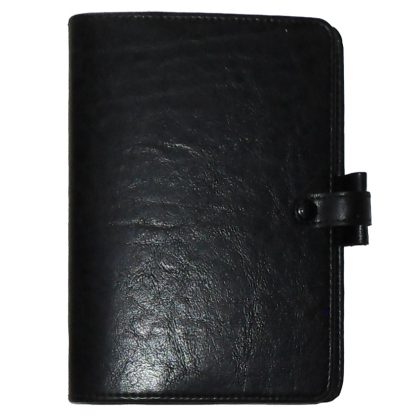 Black faux leather Filofax Kent