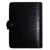 Black faux leather Filofax Kent