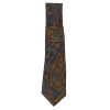 Large paisley design vintage silk tie