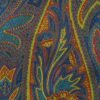 Large paisley design vintage silk tie
