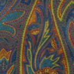 Large paisley design vintage silk tie