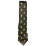 Silk tie with a design of tigers