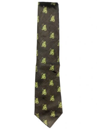 Silk tie with a design of tigers