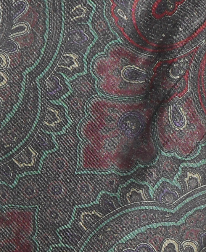 Vintage satin tie in muted colours by Pierre Cardin