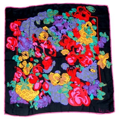 Richard Allan bright design silk scarf