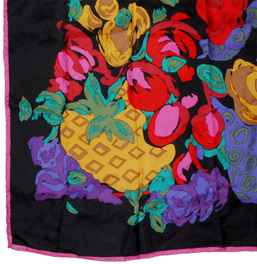 Richard Allan bright design silk scarf