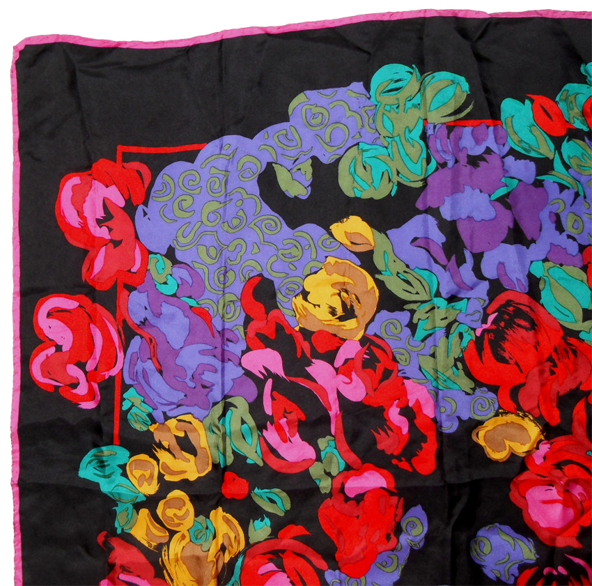 Richard Allan bright design silk scarf