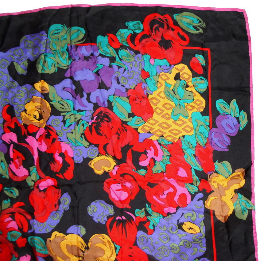 Richard Allan bright design silk scarf