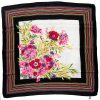 Italian vintage silk scarf with a bright flower design