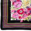 Italian vintage silk scarf with a bright flower design